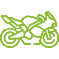 Moto électrique équipé de batteries lithium