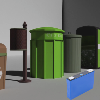 Recycling Cardboard Lithium LFP Batteries – Burnt